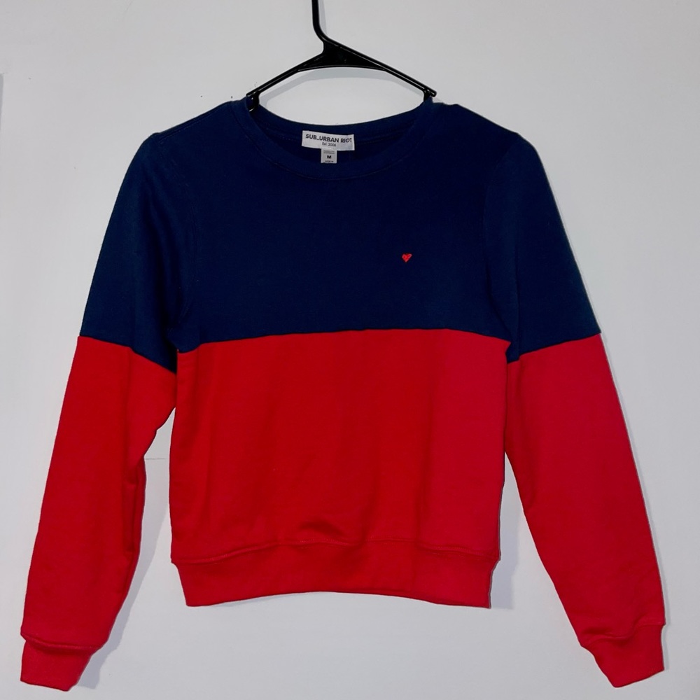 Suburban Riot Colorblock Youth Sweatshirt NWT Size Medium
